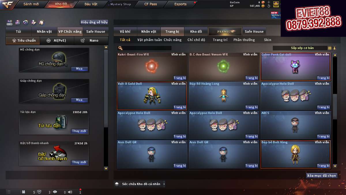 shop acc cf uy tin gia re